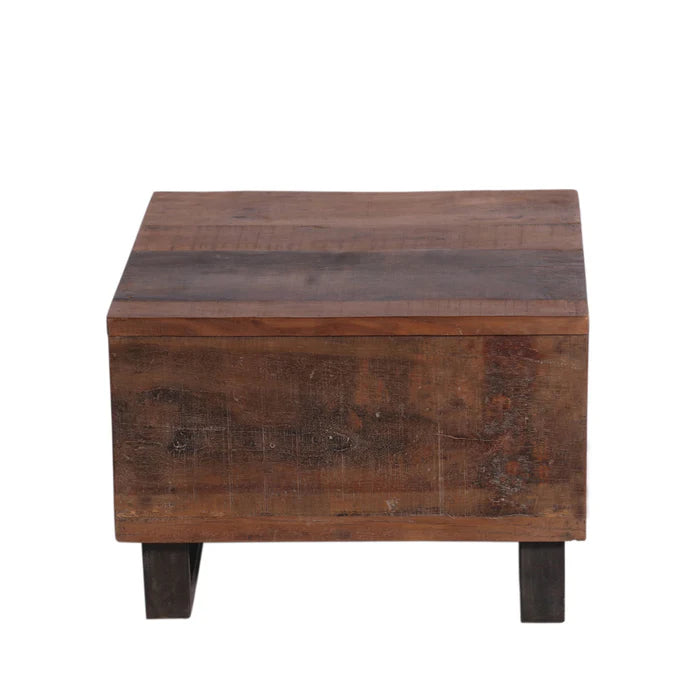 Country Wooden Brown Antique Style Coffee Table