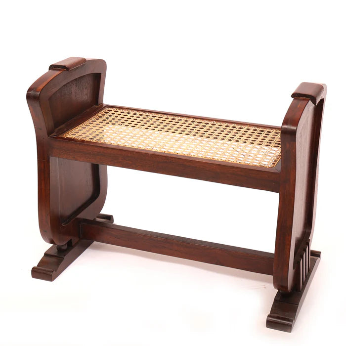 Traditional Seating Height Cane Stool
