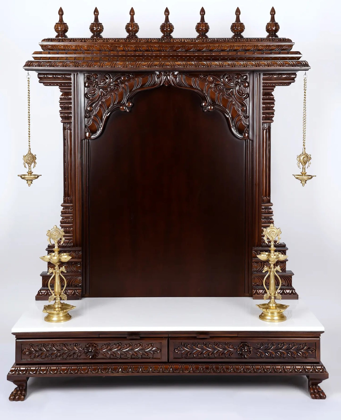 61" Large Size Designer Temple with Lamps