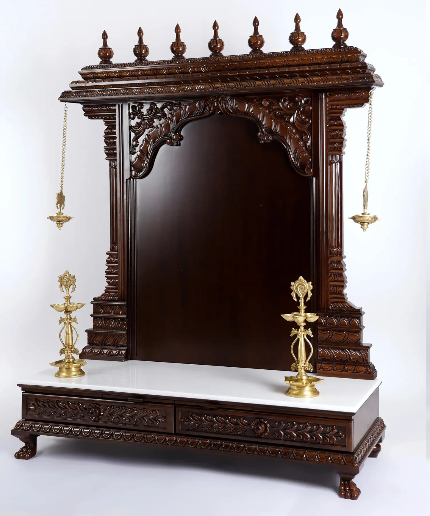 61" Large Size Designer Temple with Lamps