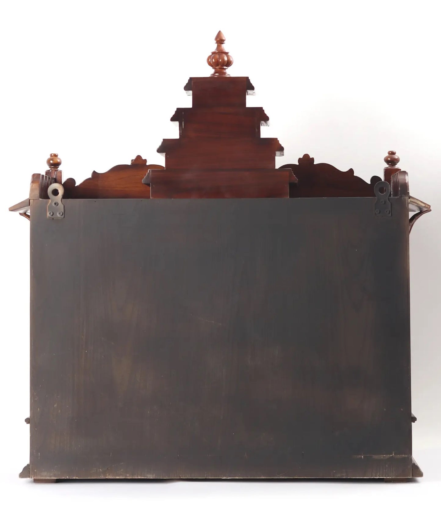 36" Large Wood Carved Designer Temple with Drawer | Wall Hanging