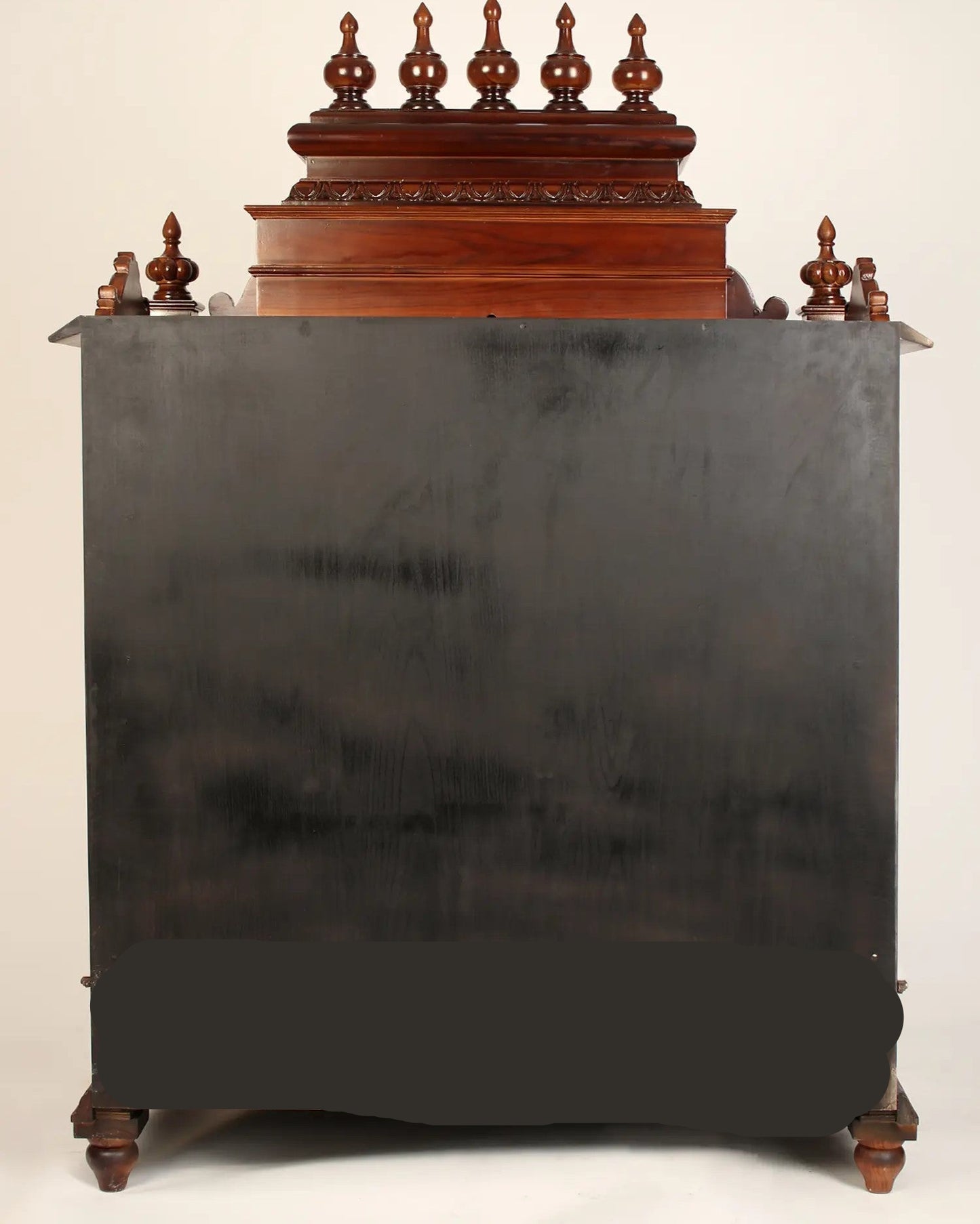 54" Designer Wood Carved Temple with Vaishnava Symbols