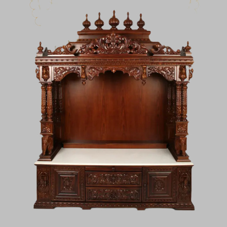 70" Wooden Temple (Mandir)