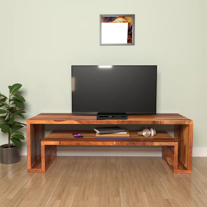 Senghai Sheesham Wooden Handmade Antique TV Unit for Home