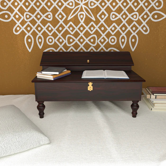Dark Classic Mahogany Wooden Handmade Lapdesk