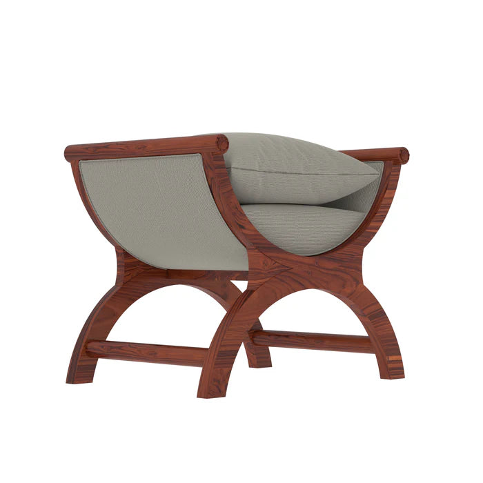 Decorative Stool with Upholstery, One-Seater Design