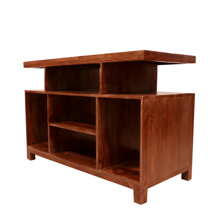 Antique Old Country Handmade Multi Storage Wooden TV Unit for Home