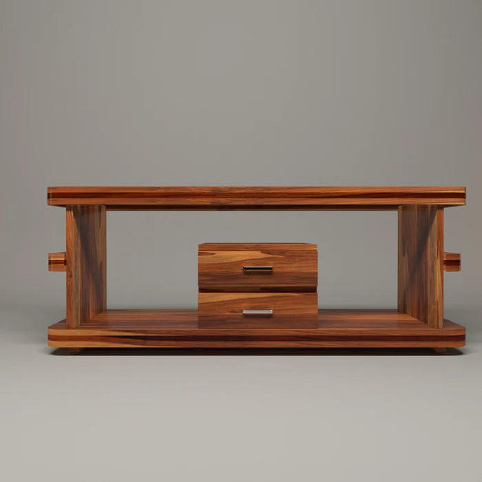 Sanghai Sheesham Modern Time 2 Drawer with Attractive Table Top Coffee Table