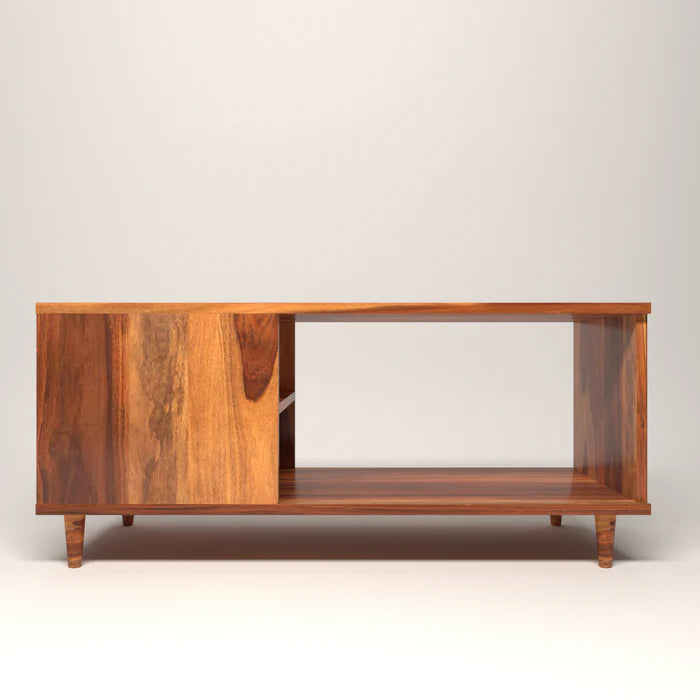 Traditional Time Simple Storage Wooden Coffee Table