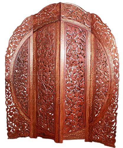 4 Panel Partition Handcrafted/Handmade Wooden Room Divider/Partition Screen/Panel / Wooden Partition Room Dividers for Home & Kitchen Office Wall