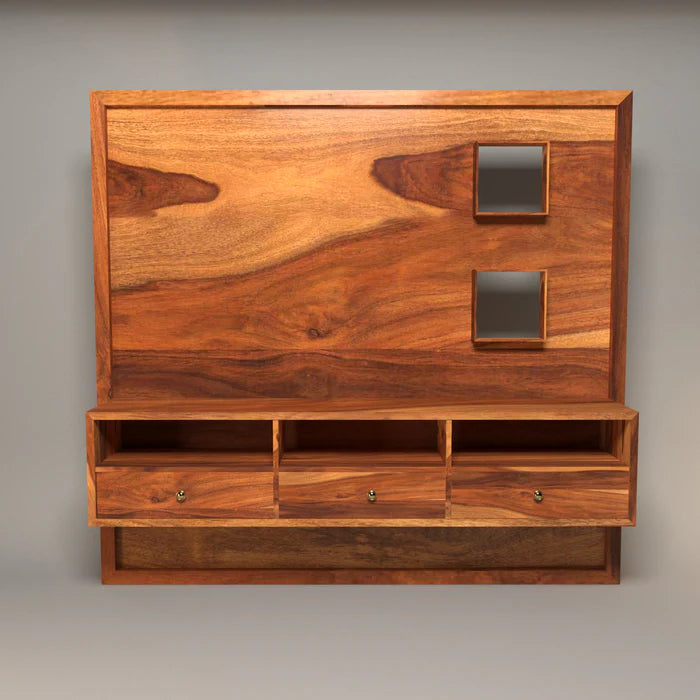 Modern Vintage Style Handmade Wooden TV Unit for Home
