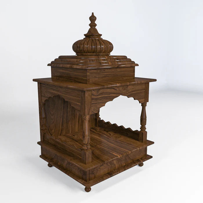 Heritage indian Devotional Dome Teak wood Home temple
