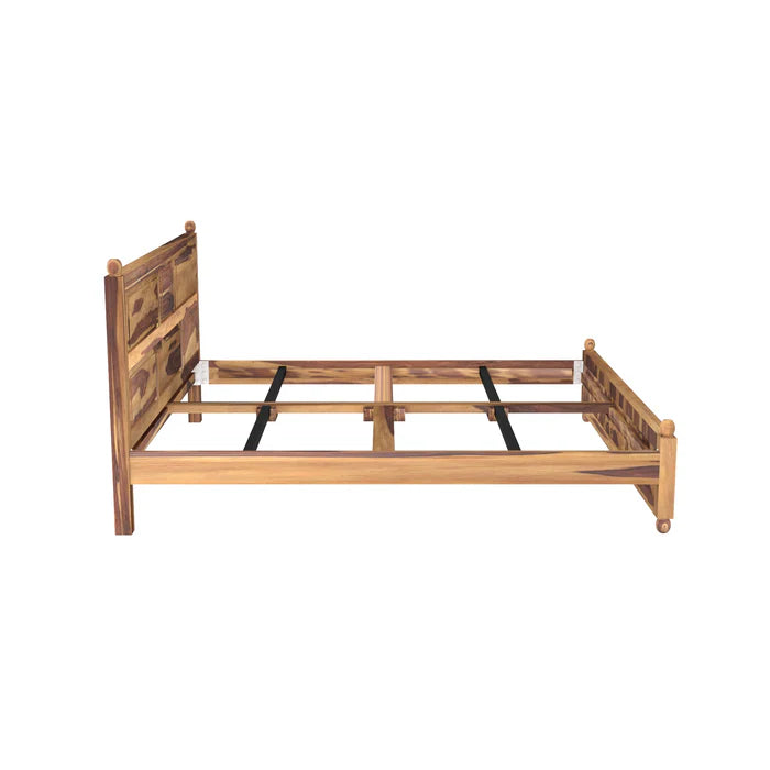 Wooden Plain Classical Bed (Sheesham Wood)