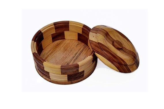 Wood Striped Casserole (2 Liter, Brown, 1 Piece