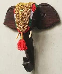 LOYAL CRAFT 6 inch Rosewood Elephant Head Figurine