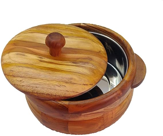 Wooden Hot Pot Chapati Box Classerole