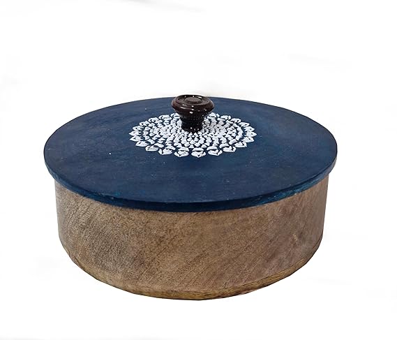 Wooden Chapati Box Storage Box with handmade