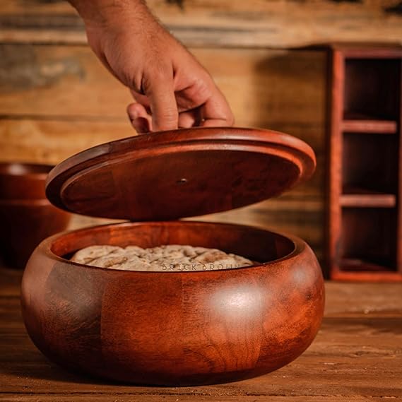 Handcrafted Premium Mahogany Finish Roti