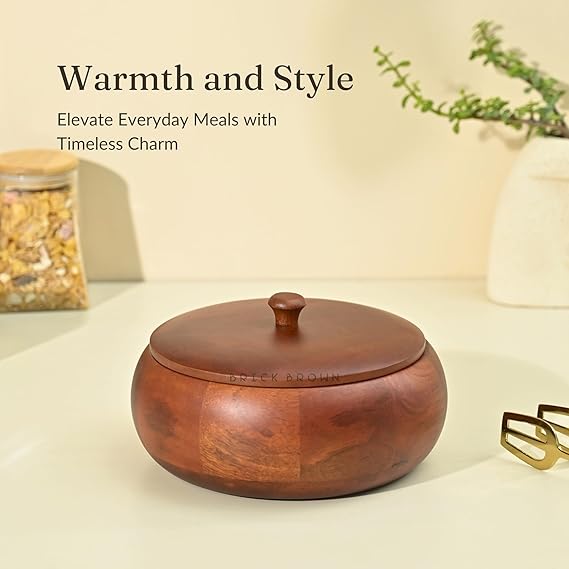 Handcrafted Premium Mahogany Finish Roti