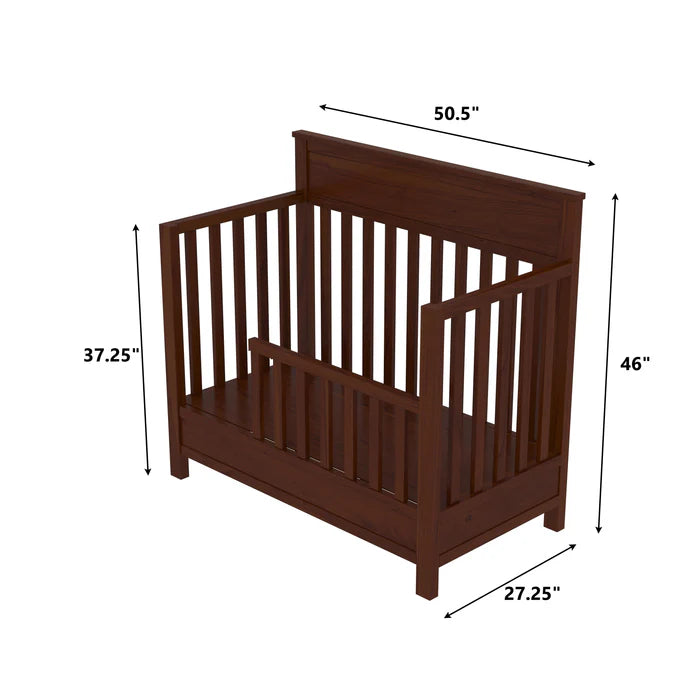 Southern Traditional Brown Stripped Design Wooden Handmade Cradle