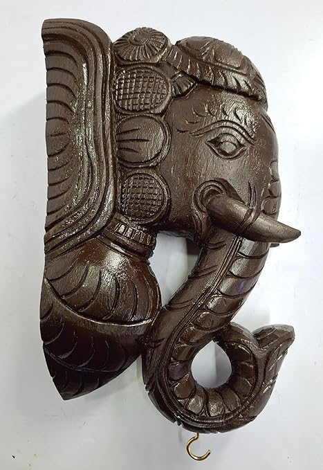 Wooden Elephant Wall Bracket Wall Decor Wooden Elephant Head Wall