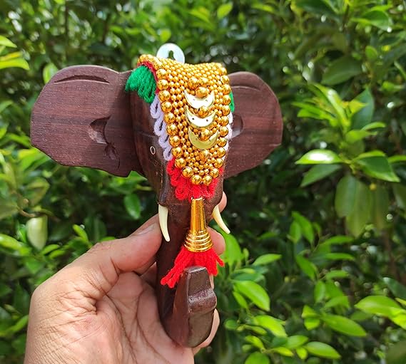 LOYAL CRAFT 6 inch Rosewood Elephant Head Figurine