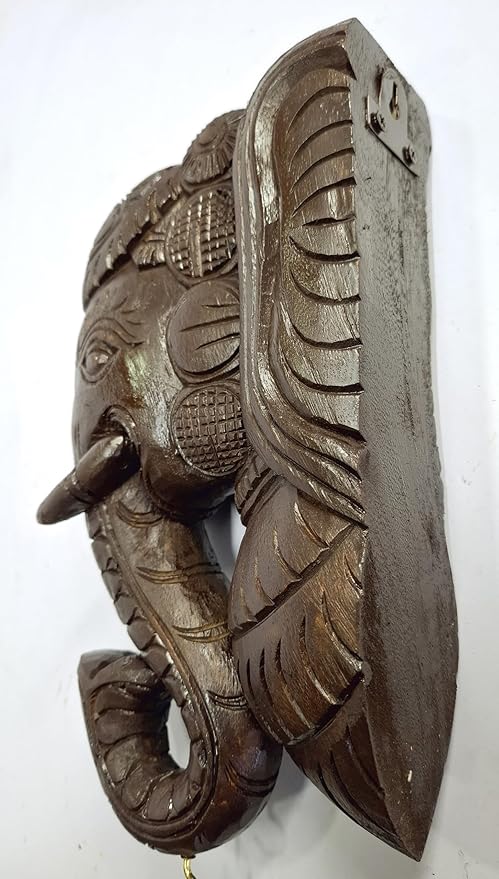 Wooden Elephant Wall Bracket Wall Decor Wooden Elephant Head Wall