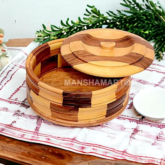 Wooden Chapati Box/Wooden Casserole/wooden hotpot