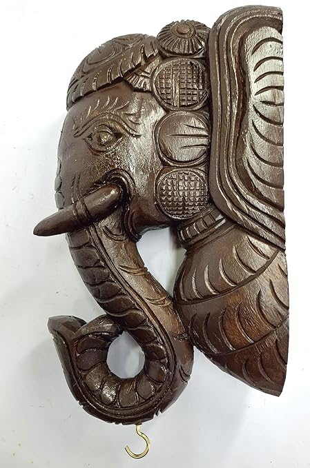 Wooden Elephant Wall Bracket Wall Decor Wooden Elephant Head Wall