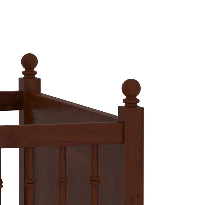 Irish Old Heritage Finished Wooden Handmade Stripped Cradle