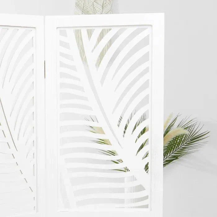 Bernd 120Cm W x 170Cm H 3 - Panel Solid Wood Folding Room Divider