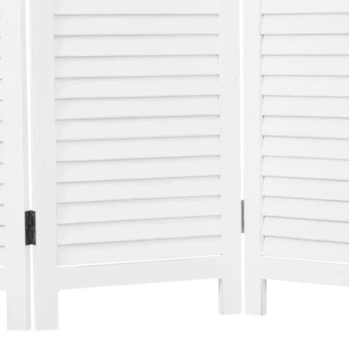 Bernd 120Cm W x 170Cm H 3 - Panel Solid Wood Folding Room Divider