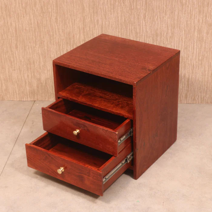 Double Storage Bedside Table