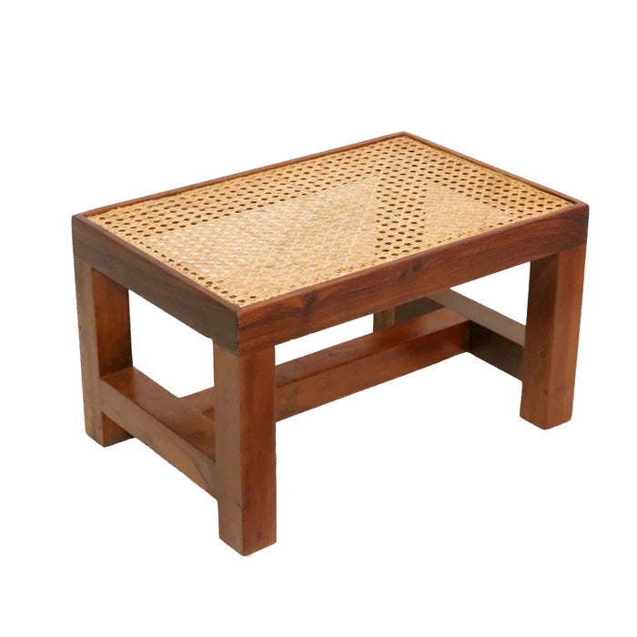 Stylish Wooden Cane Stool