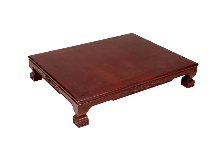 Compact Low Height Teak Dining Table (Traditional indian Paat)