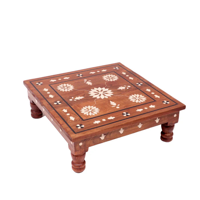 Folk touch inlay Teak Bajot