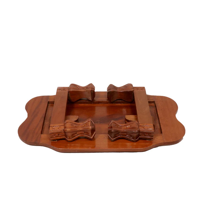 Puddle Shaped Wooden Bajot