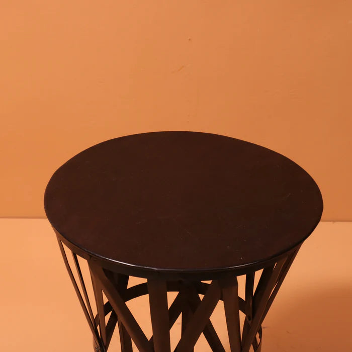Metallic Drum Stool