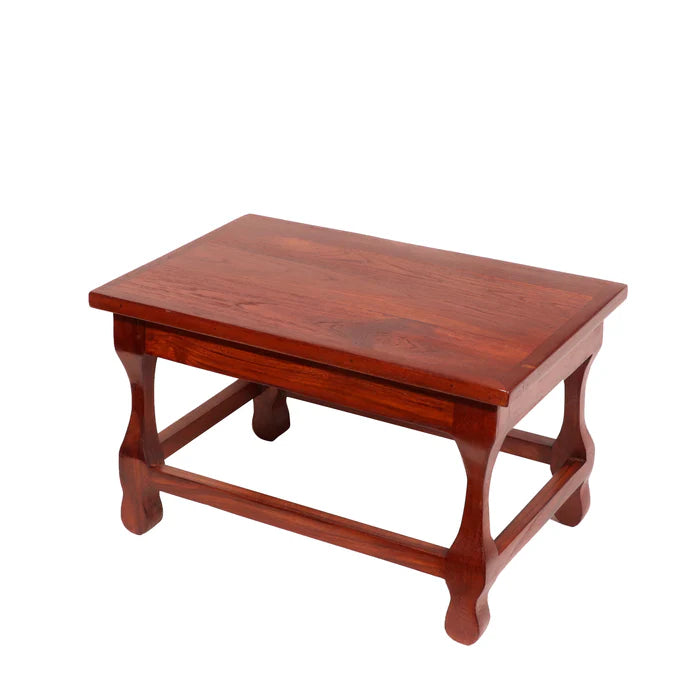Mohagany touch Solid Wood Carved Table