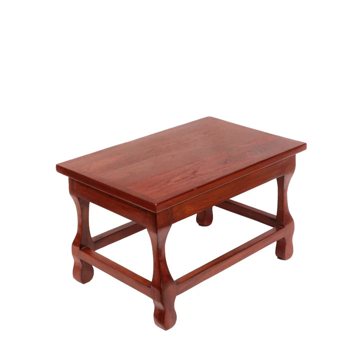 Mohagany touch Solid Wood Carved Table