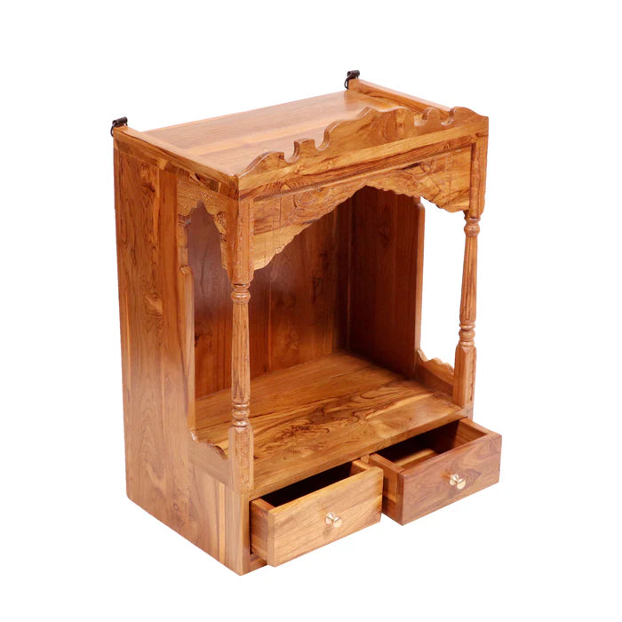 Natural Touch Wooden Antique Style Temple