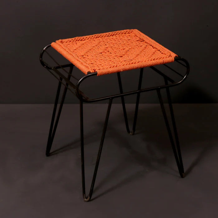 Iron and Purple Stool - Medium Sunrays