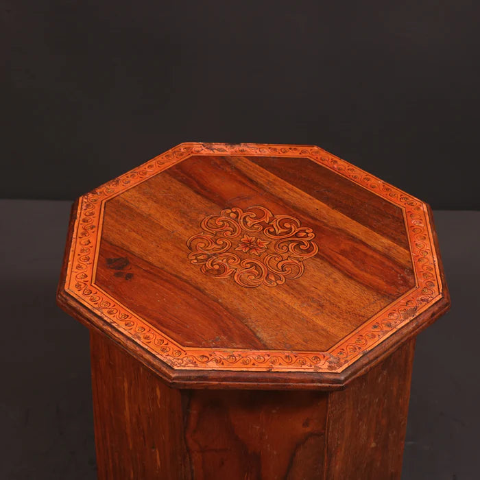 Painted Multi Angled Stool - Sky Blue