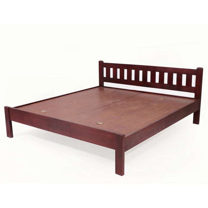 Solid Wood Contemporary Bed