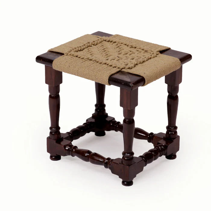 Spiraled Leg woven Stool