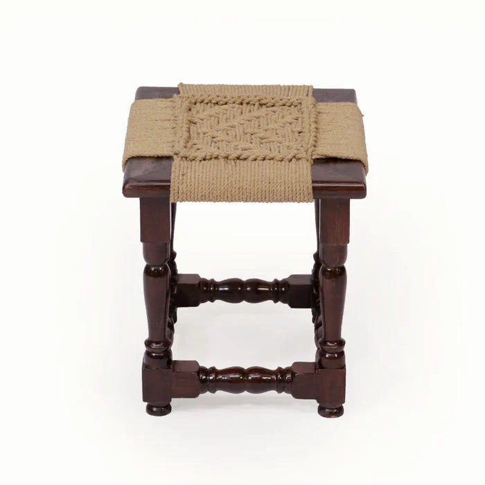 Spiraled Leg woven Stool