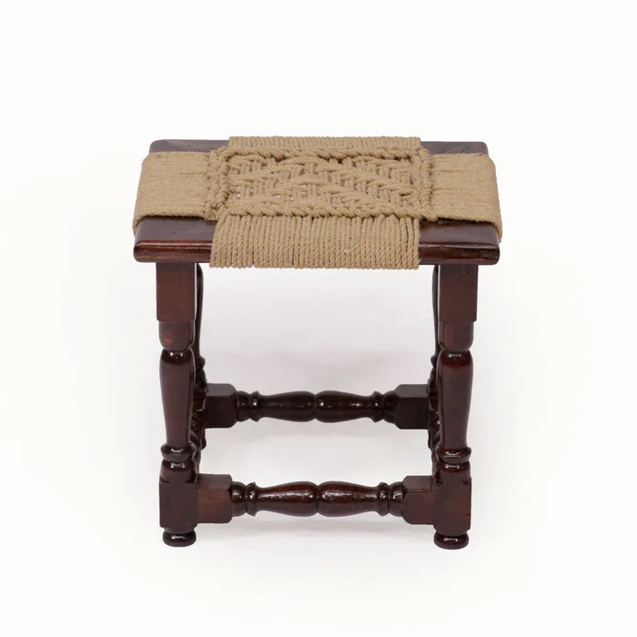 Spiraled Leg woven Stool