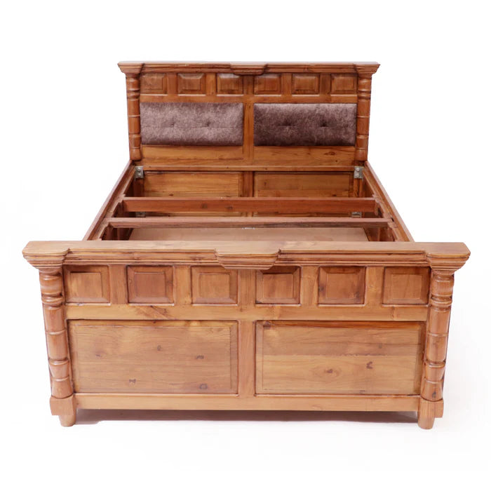 Traditional Linear Double Bed