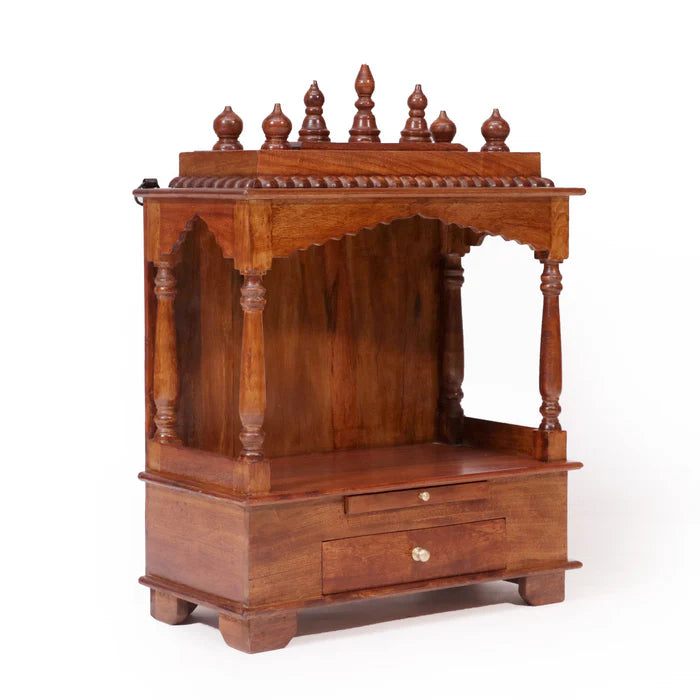 Simple Standing Wooden Temple