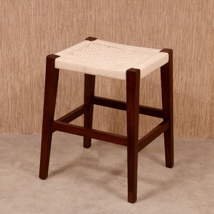 Classic Wooden Woven Stool